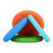 4 pieces of infant tooth toys round silicone soothing gums sensory kabei rings for babies aged 3 to 24 months