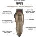 GAMMA+ Power Ryde Professional Long-Life Magnetic Motor Corded Hair Clipper | Adjustable Zero Gap | 5 Guards | 10 FT Cord | Japanese Stainless Steel Blade Metallic Gunmetal Clipper - Buy Online on GoSupps.com