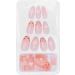 Pink Leopard Press On Fake Nails Pink Artificial False Nails Nail Art Tips Fashionable Full Cover Fake Nails Medium Length Fake Nails Transparent False Nails - Buy Online on GoSupps.com