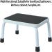 Sattiyrch 9.5 Step Stool - Anti-Skid Rubber Platform, Elderly Friendly, Heavy Duty, Easy Assembly - White/Black - Buy Online on GoSupps.com