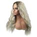 Shop Long Gold Wavy Cosplay Wig for Women - Brazilian Synthetic Hair 60s 70s 80s Styles - Buy Online on GoSupps.com