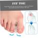Silicone Toe Separator Clips Bundle for Hammer Toe & Valgus Correction - 4 Pairs - Buy Online on GoSupps.com