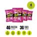 PeaTos Crunchy Rings Sweet Onion Snack Packs - 4g Protein, 3g Fiber, Gluten Free - 2.5oz, 4 Count - Buy Online on GoSupps.com
