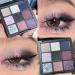Lovelycat 9 Colors Glitter Eyeshadow Makeup Palette Matte High Pigmented Colorful Creamy Texture Eye Shadow Powder Natural Waterproof Long Lasting Eyeshadow Powder Cosmetics (D) - Buy Online on GoSupps.com