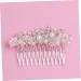 minkissy Barrettes for Women Pearl Hair Accessories Pearl Hair Clip Hair Jewels for Women Women's Hair Accessories Pearl Hair Pin Bridal Hair Clip Flower Hair Comb Pearlescent Blush Bride - Buy Online on GoSupps.com