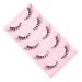Beatifufu 5 Pairs False Lashes Fake Eyelashes Eye Lash Extension Eyes Lashes Eyelashes Natural Look Makeup Lash False Eyelash Strip Lash Strips Set Transparent Stem Artificial Fiber