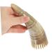 Tovinanna Massage Comb - Scalp & Hairdryer Brush Wide Tooth Horn Hair Brush for Ultimate Head Massage - 16.5x6.2cm Khaki - International Shipping Available - Buy Online on GoSupps.com