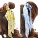 8 Pieces Chiffon Elastic Hair Belts - Floral & Dots Pattern Hair Accessories for Girls & Women Ponytails - Buy Online on GoSupps.com