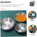 Ciieeo 8 Pcs Dish Stainless Steel Saucers Home Sauce Plates Practical Sauce Plates Small Serving Bowls Sauce Bowl Seasoning Dipping Bowls Household Saucer Korean Soy Sauce Dessert Plate 11.4X11.4X2.4CMx2pcs Silverx2pcs - Buy Online on GoSupps.com