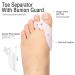 Toe Relief Protector Kit - Alleviate Pain from Hammer Toe & Hallux Valgus | Toe Separators & Footrests for Healing - Buy Online on GoSupps.com