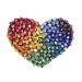 minkissy Metal Hair Clips Colored Hair Clips Metal Hair Barrettes Colorful Hair Clip Alloy Snap Clip Heart Hair Clip Colorful Heart Clip Heart-shaped Beads