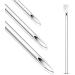 BodyJ4You 10PC Surgical Steel Piercing Needles Set 16G for Ear Nose Belly Tongue Nipple Eyebrow Labret - 16 Gauge - Buy Online on GoSupps.com