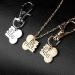ShiQiao Spl BFF Friendship Necklace Key Chain Best Friends Charm Necklace Keychain Dog Bone Puzzle Pendant Matching Gift Set for 2 - Buy Online on GoSupps.com