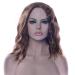 Fouriding Wig Short Curly Wave Women Bob Hair Wigs for Ladies Halloween Cosplay Party Anime Carnival Costume (Light Brown)