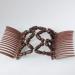 JUSTFOX Trend African Hairclip - Stylish Brown Hair Clips & Comb | Unique Haarklammer Haarkamm for Fashionable Hair Styling - Buy Online on GoSupps.com