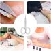 Cuticle Scissors Stainless Steel Manicure Grooming Scissors Curved Slice Pedicure Tool for Nail Stainless Steel Nail Scissors - Buy Online on GoSupps.com