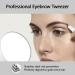 Milishow 10X Magnifying Mirror with Eyebrow Tweezers | Portable Travel Set for Facial Makeup | 3.5 inch Magnifier Mirrors for Women Men - Black & White - Buy Online on GoSupps.com