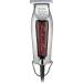 Wahl Wide Detailer Trimmer - Tondeuse filaire puissante avec lame en T extra large pour la finition des bords et le travail de d tail - chrome/bordeaux