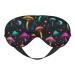 Colorful Mushroom Sleep Mask for Women Men Rainbow Mushrooms Soft Adjustable Blackout Eye Covers for Sleeping Airplane Travel Colorful Mushroom 1 Count (Pack of 1)