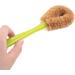 Chnegral Natural PP+Coconut Brown Silk Non-Stick Oil Long Handle Pot Brush Dish Washing Oil Cleaning Brush Can Hang Type Brush Green - Buy Online on GoSupps.com