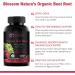 Organic Beet Root Powder 1350mg with Black Pepper - Nitric Oxide Booster for Digestive Health & Athletic Performance | 120 Tablets | 675mg Each - Buy Online on GoSupps.com
