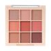 Palette De Maquillage De Fard Paupi res - Palettes De Fard Paupi res 9 Couleurs | Ensemble De Pigments Cosm tiques Pour Les Yeux Poudre De Couleur M langeable Professionnelle Teinte Mate Haute 7184-03# Grapefruit Broken Gold Plate