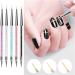 Jsdoin 5 pcs Nail Art Brushes Nail Dotting Tool Nail Art Pens Drill Drawing Nails Brush Pen for Nail Art Tools - Buy Online on GoSupps.com