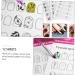 Beavorty 24 Sheets coloring exercise book Nail Shape Templates Nail Art Practice Tool Manicure Training Tools nail art practice book Cards for Nail Art Paper pattern white practice supplies - Buy Online on GoSupps.com