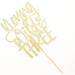 Young Wild & Three Cake Topper Happy 3rd Birthday Cake Decor Boys or Girls Third Birthday Party Decorations Gold Glitter - Buy Online on GoSupps.com