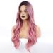 Porsmeer Pink Lure Curls Wig for Women & Girls | Natural Ombre Synthetic Hair for Everyday Cosplay & Party - Buy Online on GoSupps.com