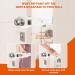 2PCS Cat Door Holder Latch - No Need for Baby Gate or Pet Door | Easy Install, Keeps Dogs Out, Lets Cats In - Buy Online on GoSupps.com
