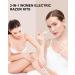 Rechargeable Women's Bikini & Body Hair Trimmer - Painless Lady Shaver with Ceramic Blades - IPX7 Waterproof - White - Buy Online on GoSupps.com