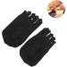 Toe Socks for Women Low Cut Polyester Socks to Absorb Sweat black - Buy Online on GoSupps.com