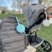 Baby Cove Shell Silicone Pacifier Clip Holder Case - Pearl White - Attach to Strollers & Diaper Bags for Pacifier and Baby Accessories Protection - Buy Online on GoSupps.com
