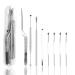 Ear Cleaner Tool Set q Grips Ear Wax Removal Stainless Steel Earwax Remover Ear Curette Ear Pick Ear Swab with Storage Box and Cleaning Brush