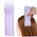 Hair Dye Bottle 160ML Shampoo Bottle Hair Comb Applicator Bottle Brush Bottle for Hair Dyeing Tool Purple Colouring Tools Accessories