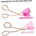 Housoutil Magnetic False Eyelash Curler Makeup Eyelashes Clamp Magnetic Eyelashes Applicator Tool Lash Tools Stainless Steel Miss Make up Pink Soft Magnet 11.5x6.2x1.6cm - Buy Online on GoSupps.com