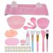 Facemask Mixing Tool Sets DIY Face Mask Mixing Bowl Set with Facial Mask Mixing Bowl Measuring Spoon Soft Brush Spray Bottle Soft Brush