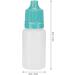 Eye Liquid Bottle 50Pcs 10ml Eye Drops Bottle Refillable Empty Eye Drops Container for Eye Drop Liquid Professional Home Durable (Green) - Buy Online on GoSupps.com