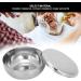 Stainless Steel Shaving Bowl with Lid for Men's Beard Care | Shaving Foam Mug | Soap Dish for Men - Buy Online on GoSupps.com