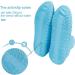 Waterproof Silicone Shoe Covers with Zipper - Blue XL for Women 11.5-14, Men 11-14 | Reusable, Non-Slip, Washable Travel Rain Gear for Footwear Protection - Buy Online on GoSupps.com