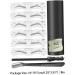 Eyebrow Stamp Eyebrow Stamp Kit Eyebrow Powder Stencil Razor Brush Hairline shadow Makeup Tool Style3 - Buy Online on GoSupps.com