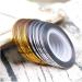 Froiny 20 Rolls Nail Art Stickers - Golden Silver Striped Tape Self-Adhesive Nail Decoration for Perfect Nail Art - Buy Online on GoSupps.com