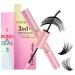 Cluster Lash Glue | Seal Lash Glue Long Lasting Individual Lash Mascara Glue Dual-Ended Eye Lash Glue Mascara Cluster Eyelash for Women Girls