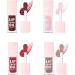 Set of 4 glossy lips long-lasting moisturizing color with lip plumper effect glossy for girls | for girls women makeup party beauty and gifts - Buy Online on GoSupps.com