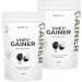 Nutri + Vegan Weight Gainer 1 KG - Sugar-Free Lactose-Free Chocolate Brownie | High-Calorie Mass Gain Supplement - Buy Online on GoSupps.com