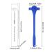 Back Hair Razor for Men - Ergonomic 2-in-1 Silicone Handle | Flexible Anti-Slip Grooming Tool for Adults | Blue Care & Massage - Buy Online on GoSupps.com