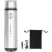 Portable Mini Electric Shaver for Men - USB Power Close Shave & Flannel Bag Included - ABS Stainless Steel (Silver - Buy Online on GoSupps.com