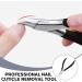 Cuticle Trimmer Professional Cuticle Nippers Rubber Coated Handle Manicure Tools Stainless Steel Cuticle Cutter for Nails (5mm) - Buy Online on GoSupps.com