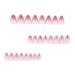 24 Pink Gradient Almond Press-On Nails - Full Cover Artificial Oval Acrylic Fingernails with Glue Sticker for Women & Girls - Nail Art Essentials - Buy Online on GoSupps.com